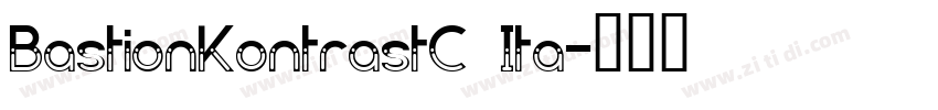 BastionKontrastC Ita字体转换